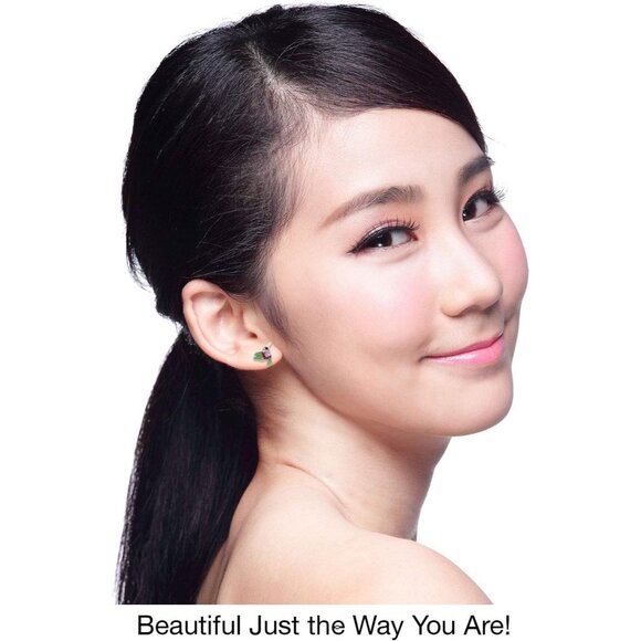 Women's Colorful Crystal Hummingbird Rust 925 Sterling Silver Natural Earrings - Picture 4 of 5